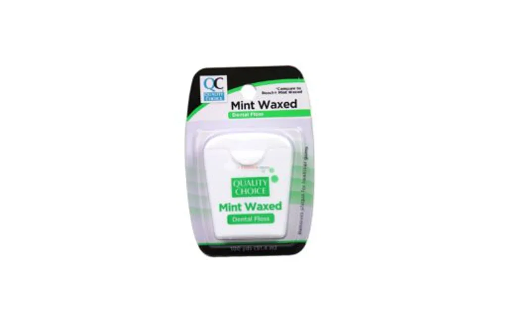 QC Dental Waxed Floss Mint 100yds