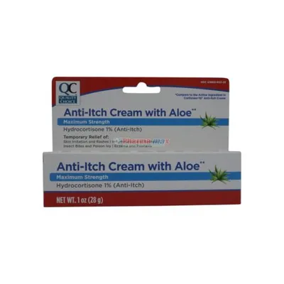 Quality Choice Anti-Itch Cream with Aloe 1% Hydrocortisone 1oz