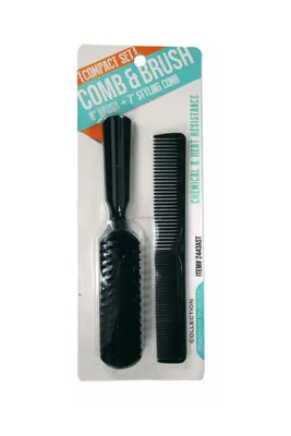 Styling Comb & Brush Compact Set #2443AST