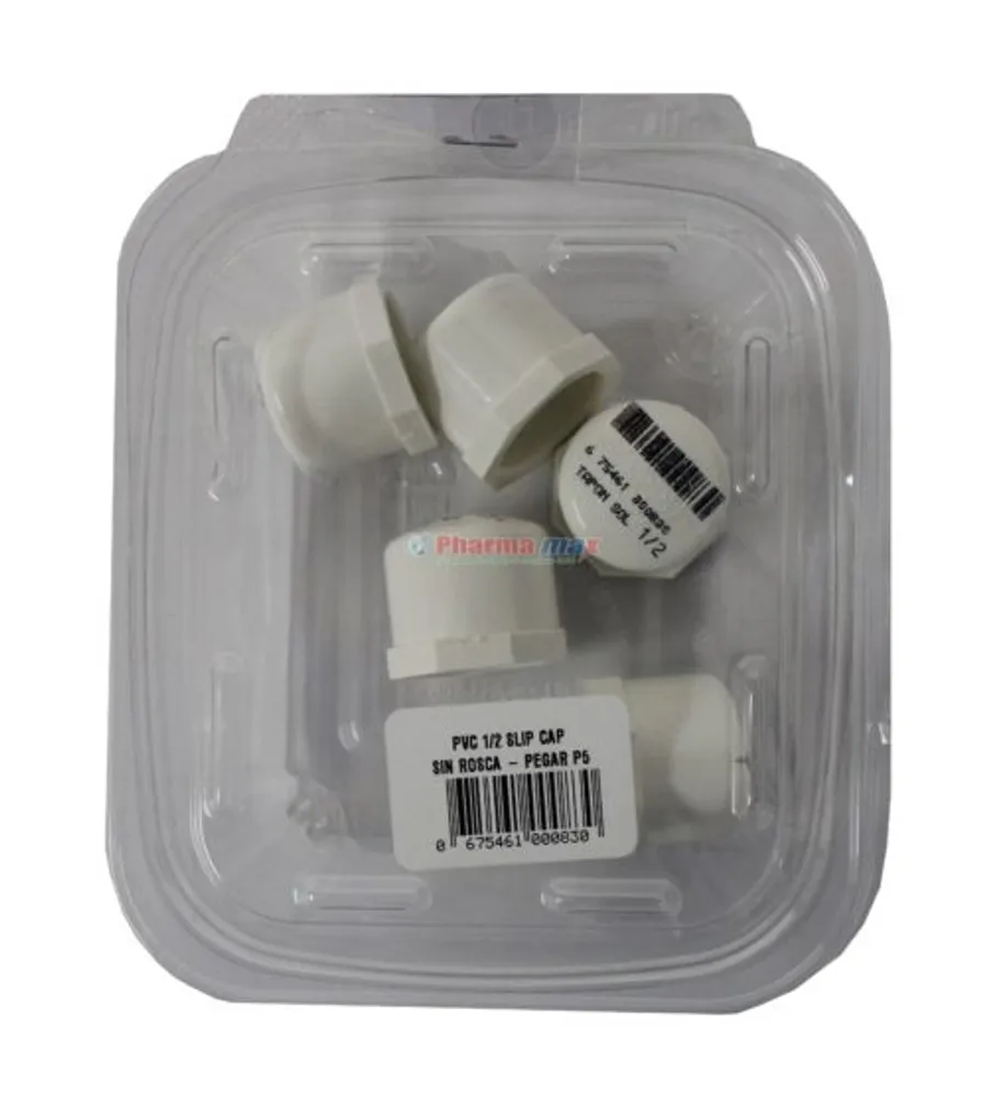 PVC 1/2″ Slip Cap 5pk