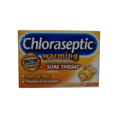 Chloraseptic Warming Sore Throat Honey Lemon 18ct