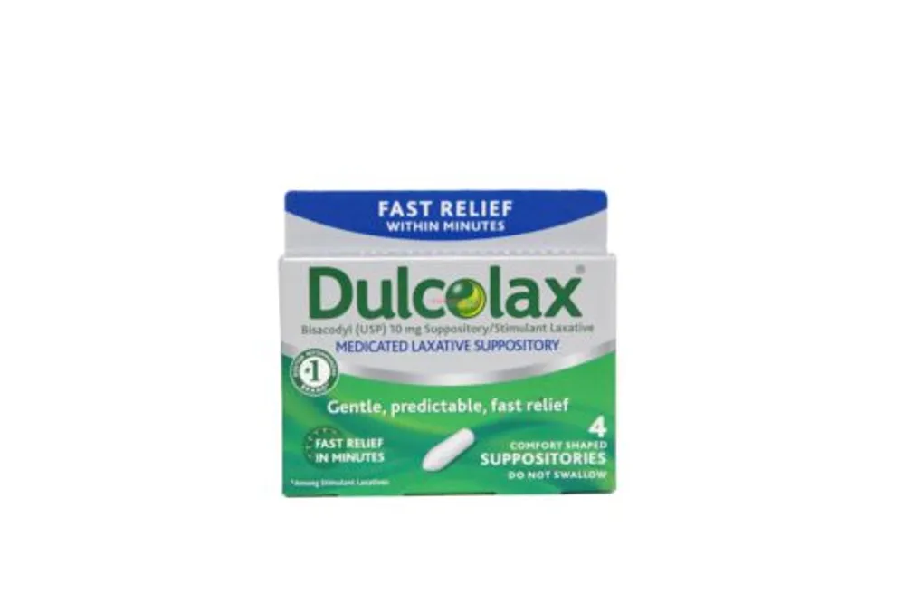 Dulcolax Laxative 10mg 4 Suppositories