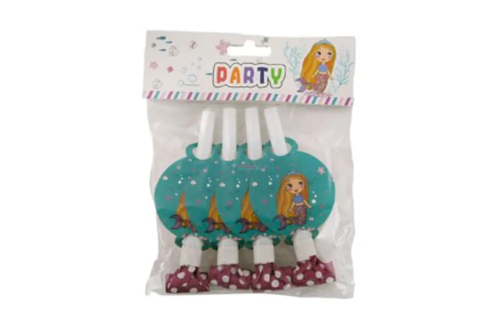 Party Mermaid Horn 4pk