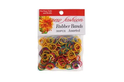 New Fashion Rubber Bands Assorted Color 300pcs