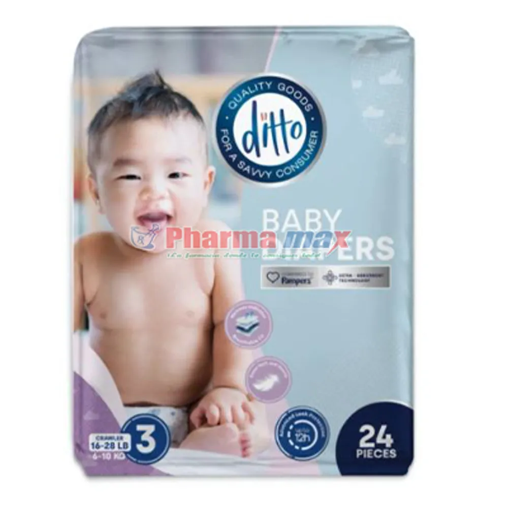 Ditto Diapers #3 24pk