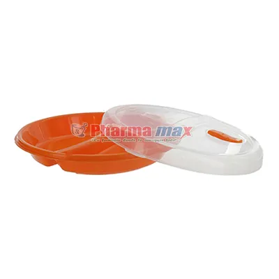 Microwave Divided Plate With Lid