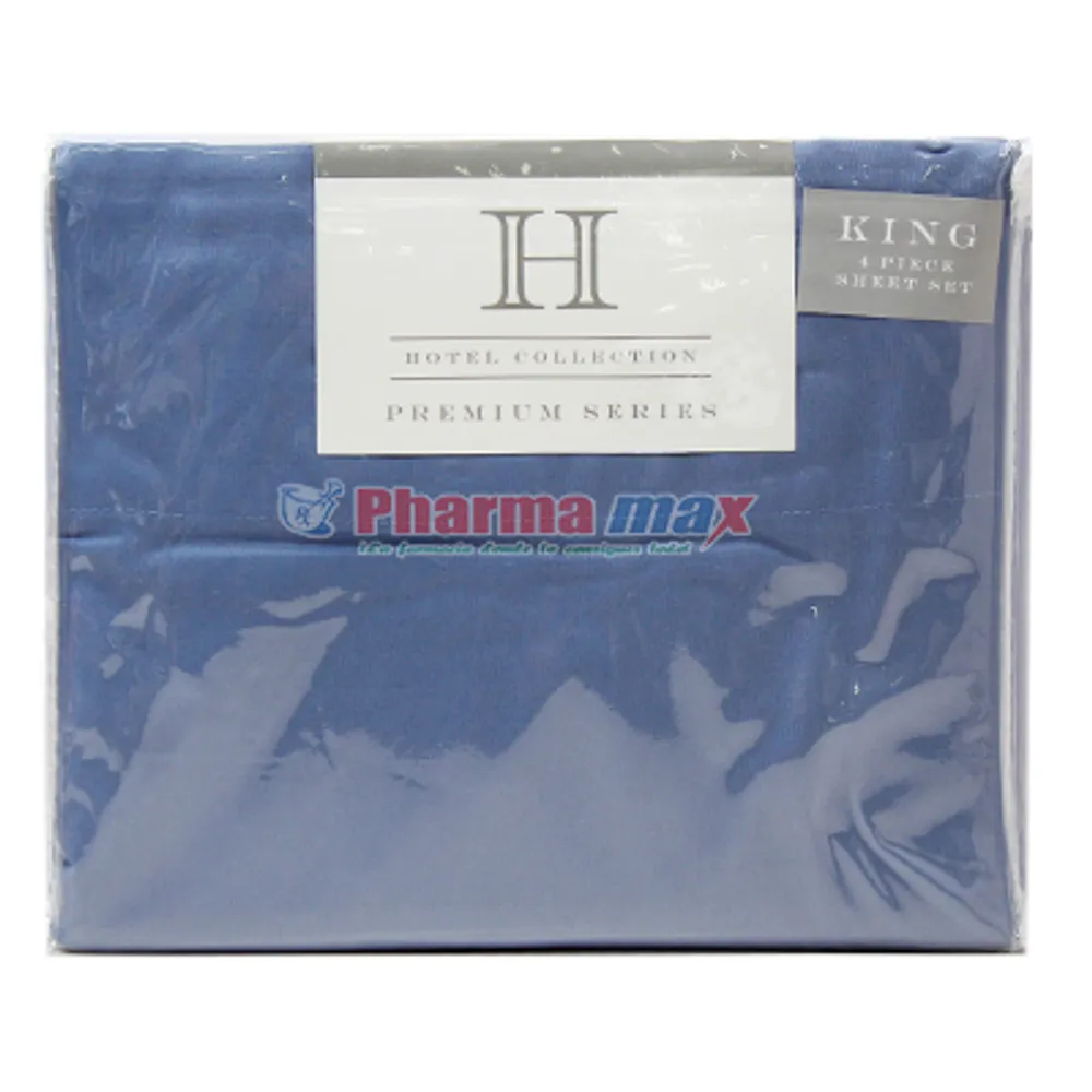 Hotel Collection King Sheet Set 4pc Blue