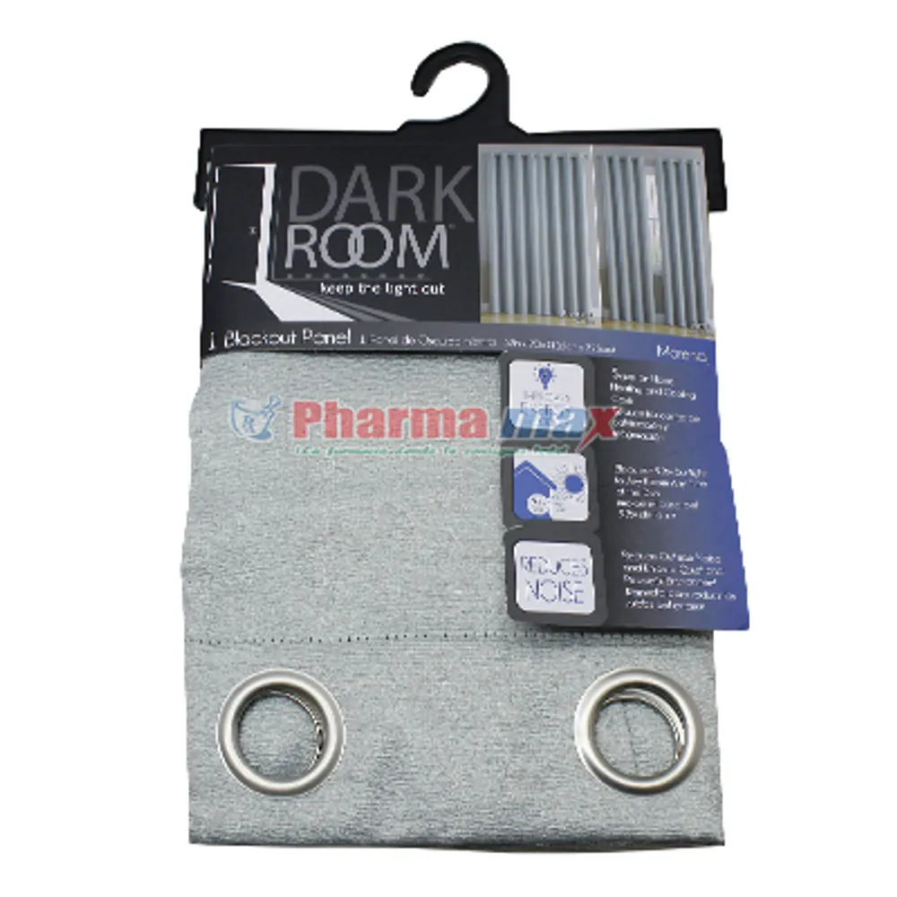 Dark Room Blackout Panel Morena Silver