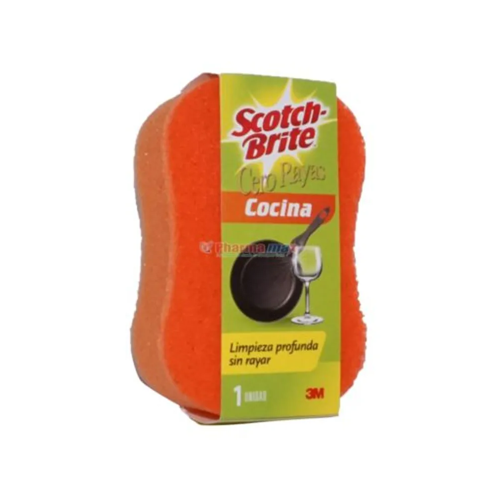 Scotch Brite Esponja Cocina Cero Rayas 1pc