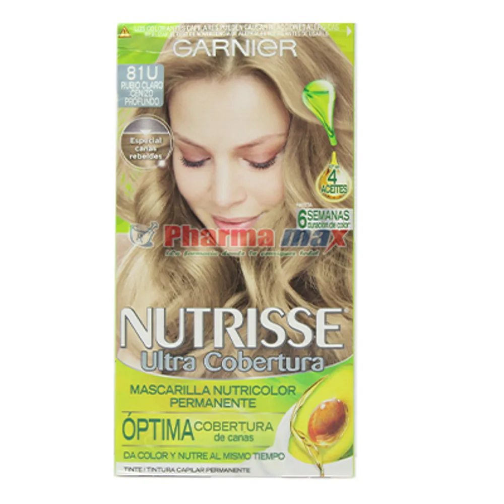 Garnier Nutrisse Color Rubio Claro Cenizo Profundo-81U