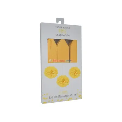 Poms Decoration 3pk 17in