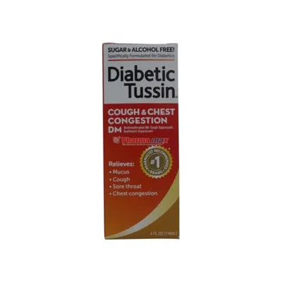 Diabetic Tussin Cough & Chest Congestion DM 4oz