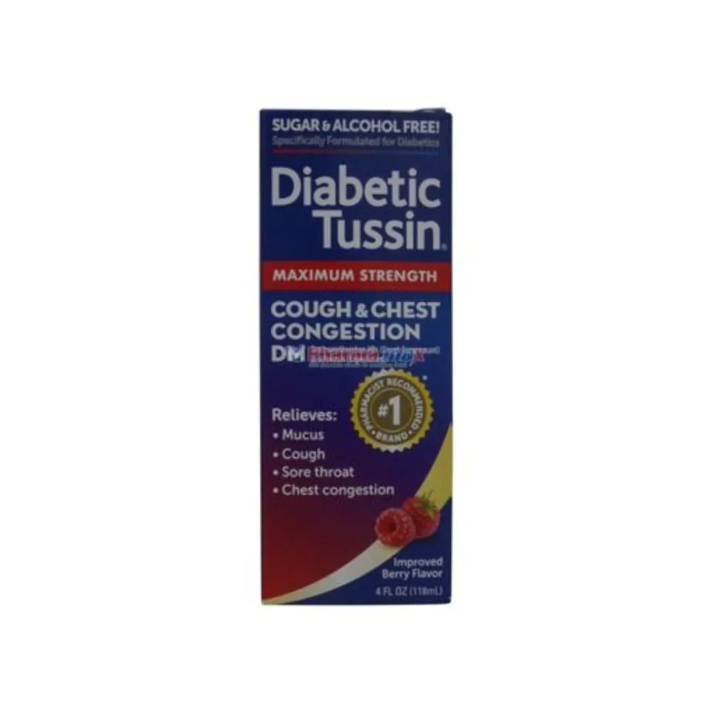 Diabetic Tussin Maximum Strength Cough & Chest Congestion DM 4oz