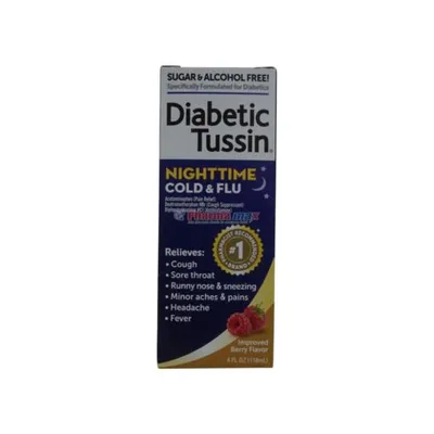 Diabetic Tussin Nighttime Cold & Flu 4oz