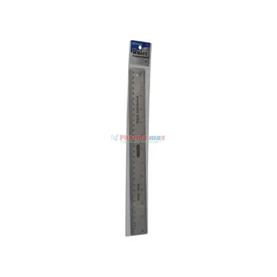 BAZIC RULER STAINLESS STEEL12″