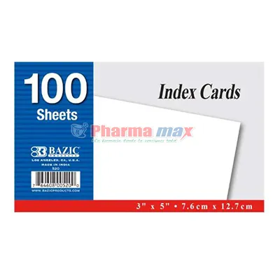 Bazic Index Card 100ct