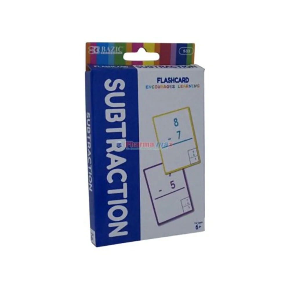 Bazic Substraction Flashcards 36 pack