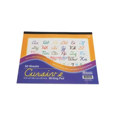 BAZIC CURSIVE WRITING PAD 50ct