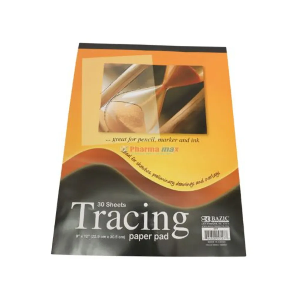 Bazic Tracing Paper Pad 9″ x 12″ 30ct