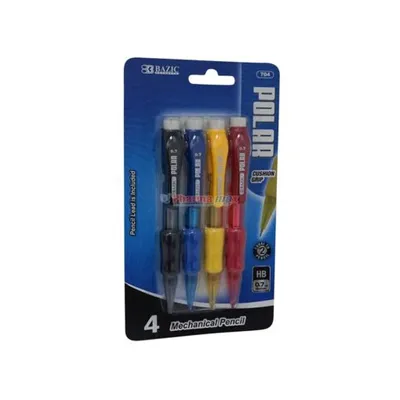 BAZIC MECH PENCIL POLAR 4pk