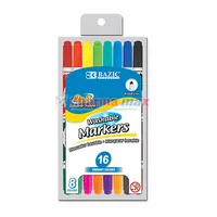 Bazic Washable Marker 2in1 8ct