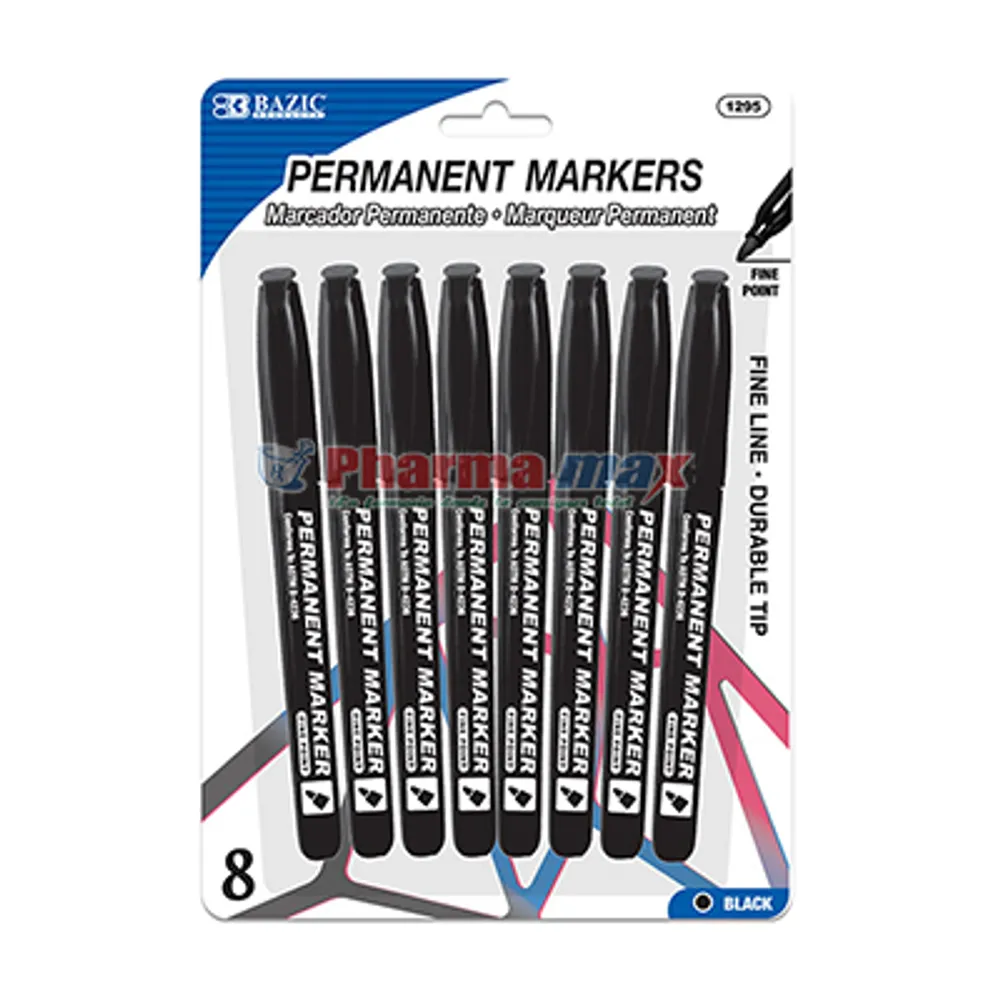 BAZIC PERMANENT MARKERS BLK