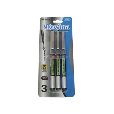 BAZIC DAYTON ROLL BALL PEN 3ct