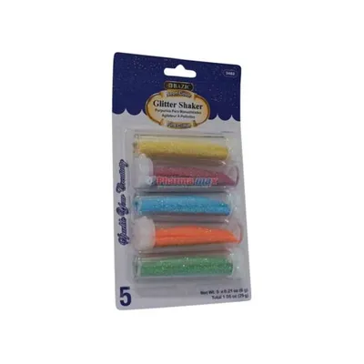 BAZIC GLITTER SHAKER NEON 5pk