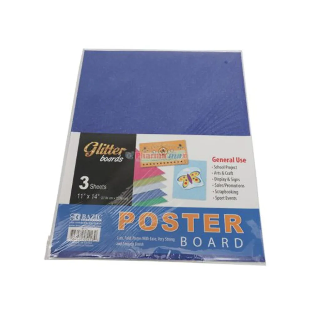 Bazic Poaster Board Glitter 11″ x 14″ 5ct