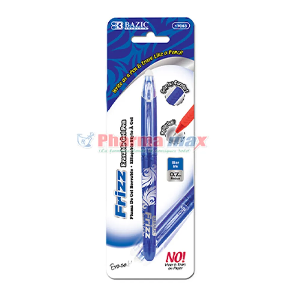 BAZIC FRIZZ ERASE GEL PEN BLUE