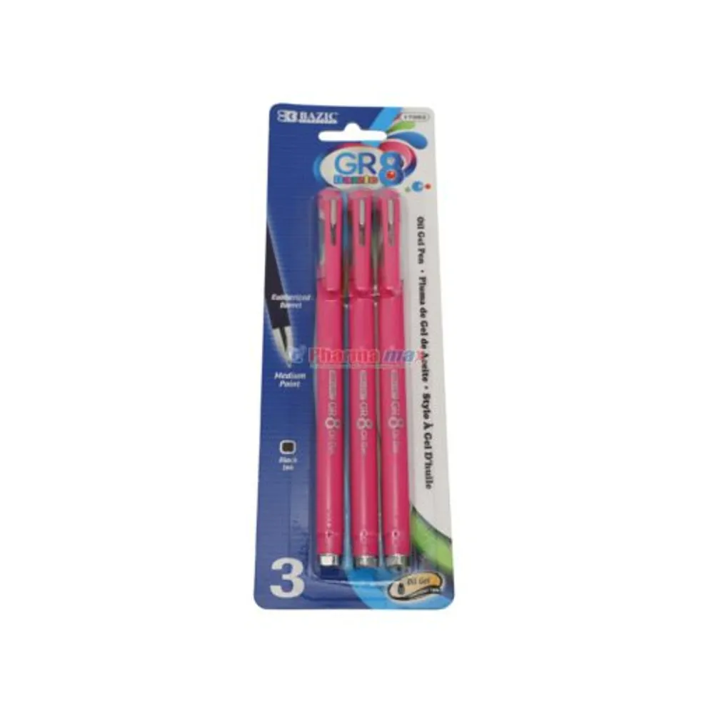 BAZIC GR8 DAZZLE GEL PEN 3pk