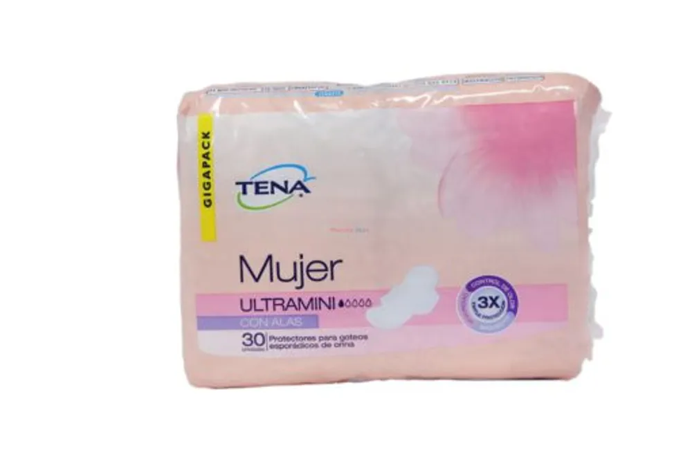 Tena Mujer Ultramini con Alas 30ct