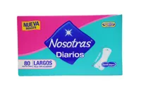 Nosotras Diarios Daily Liners Long 80pack