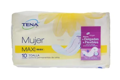 Tena Mujer Maxi Toalla 10ct