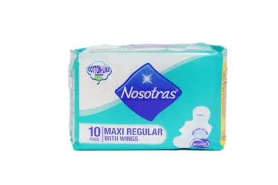 Nosotras Plus Maxi Regular with Wings 10pads