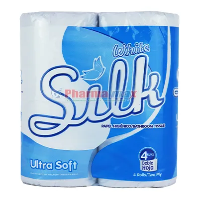 White Silk Ultra Soft 4 rolls