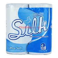 White Silk Ultra Soft 4 rolls