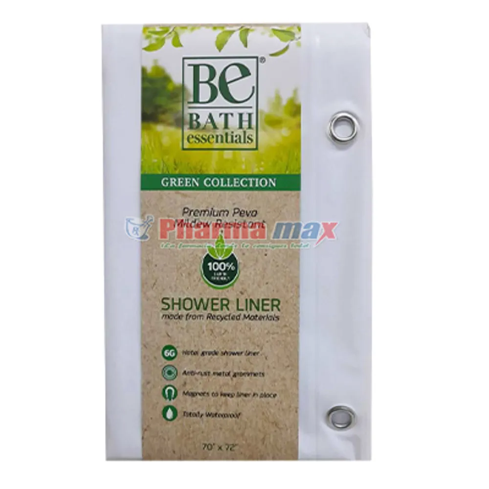 Bath Essentials PEVA Shower Liner 70X72