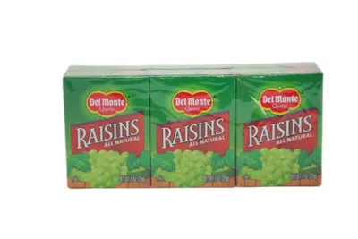 Del Monte Raisins 6 pack 6oz