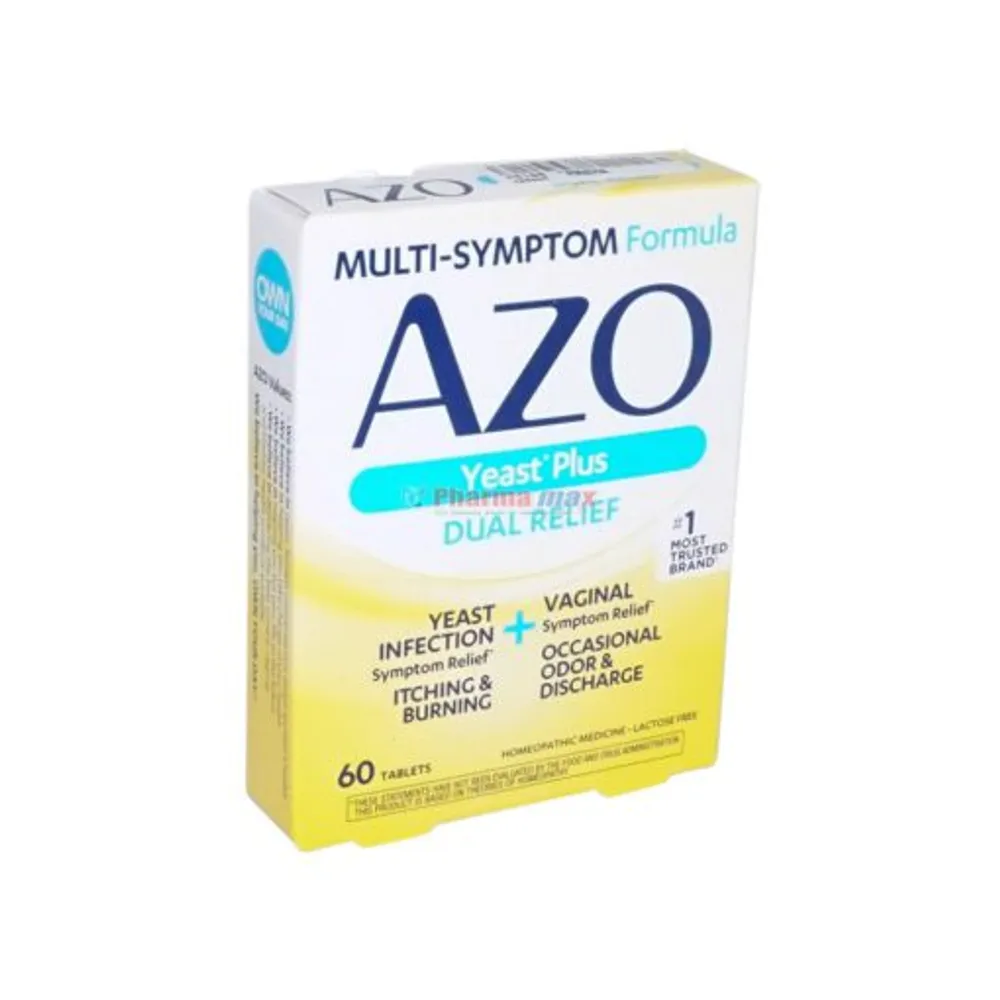 AZO Yeast Plus Dual Relief 60 Tablets