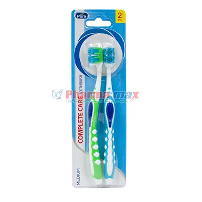 Al Pure Toothbrush Complete Care Medium 2pk