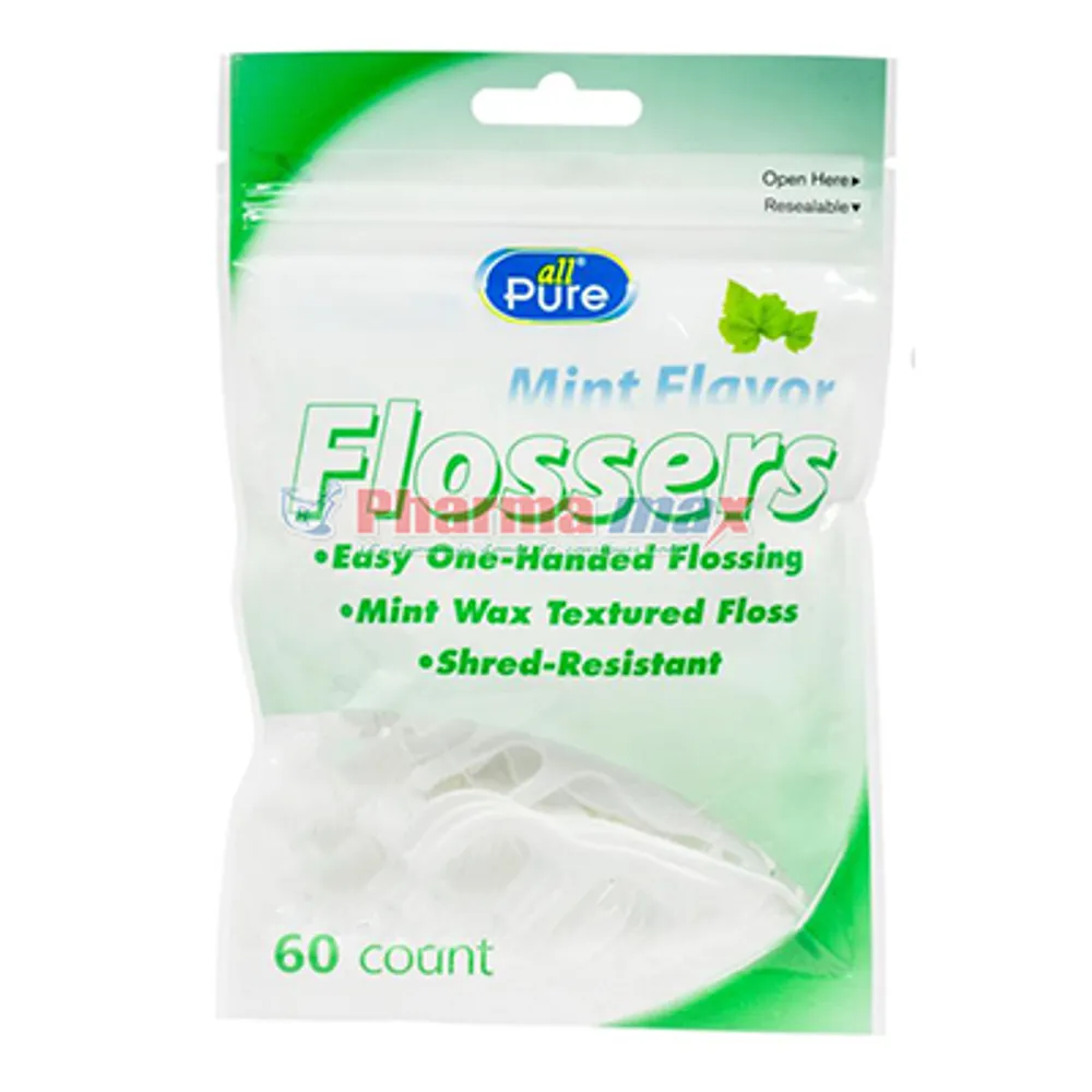 All Pure Flosser Mint 60ct