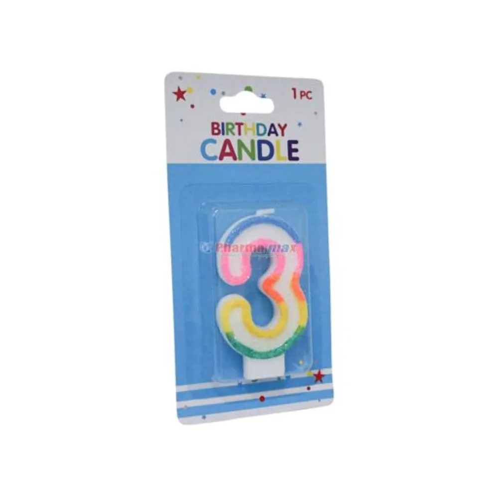 Birthday Candle #3 1pc