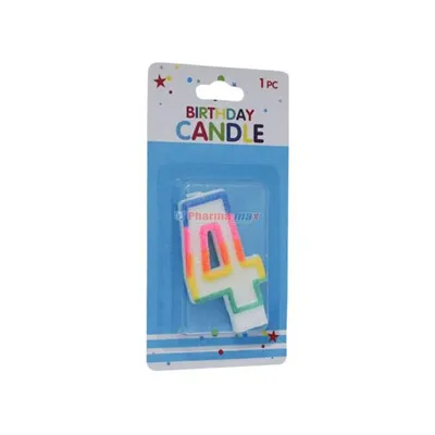 Birthday Candle #4 1pc