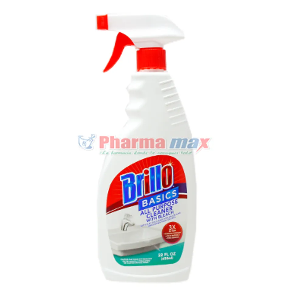 Brillo Basics Cleaner with Bleach 22Oz