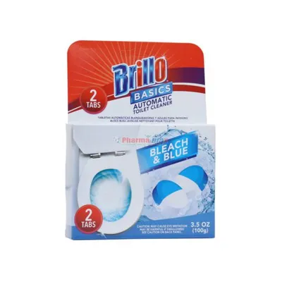 Brillo Basics Automatic Toilet Cleaner Bleahc&Blue Tablets 2tabs