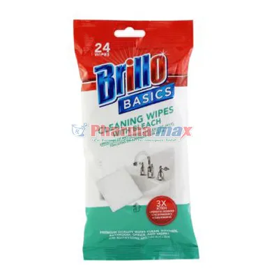 Brillo Wipes With Bleach 24 pc