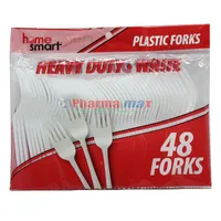 Home Smart Heavy Plastic Forks 48ct