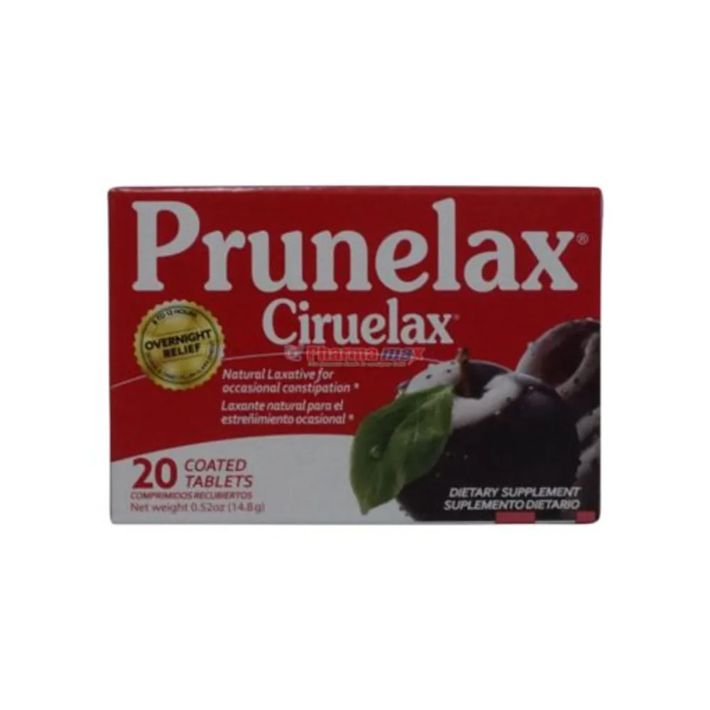 Prunelax Ciruelax 20 Tablets