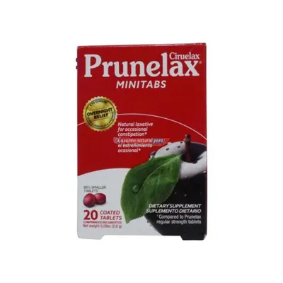 Prunelax Ciruelax Minitabs 20 Tablets